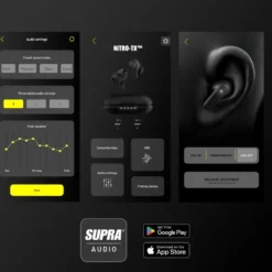 Supra NiTRO-TX Pro in-ear-hodetelefoner med støyreduksjon Svart