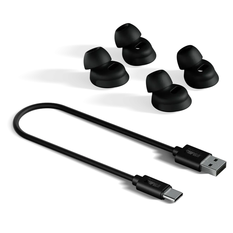 Supra ZERO-TX2 Mini trådløse in-ear-hodetelefoner Svart
