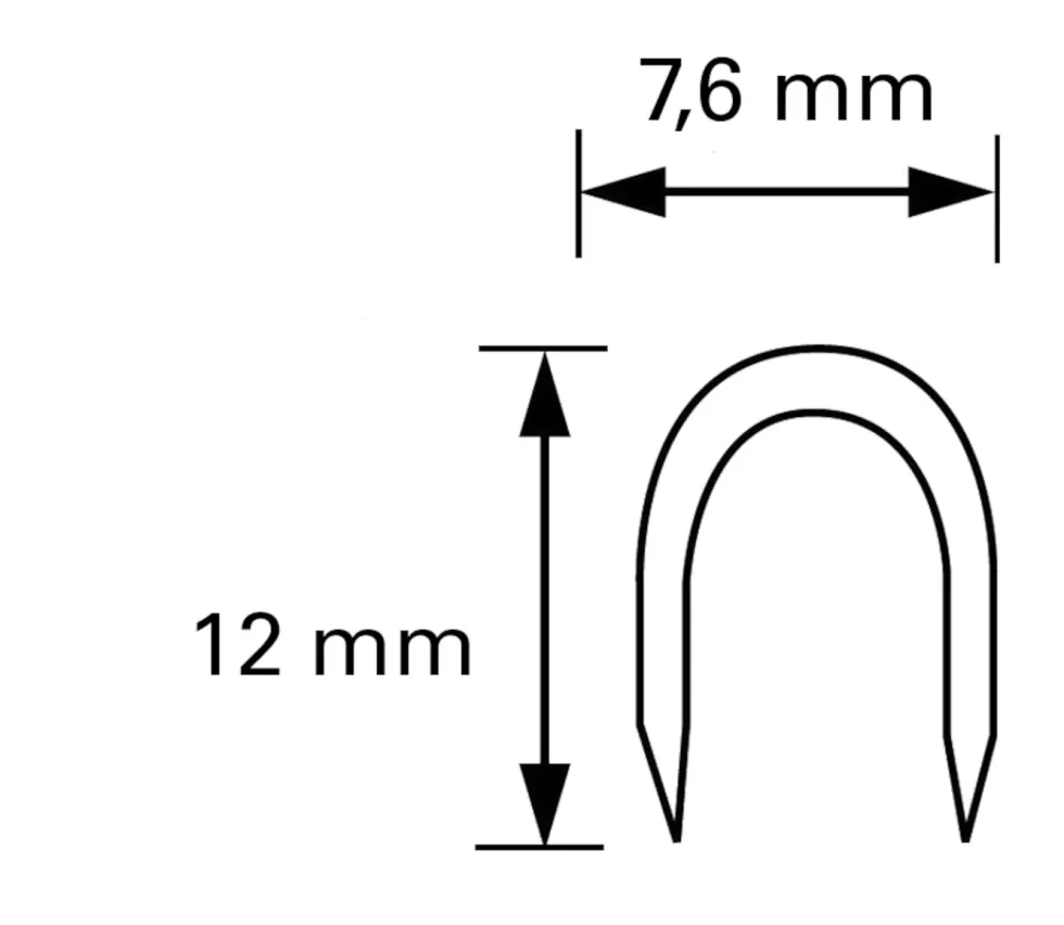 Tacwise CT-60 Kabelstifter 12 mm 5000-pk.