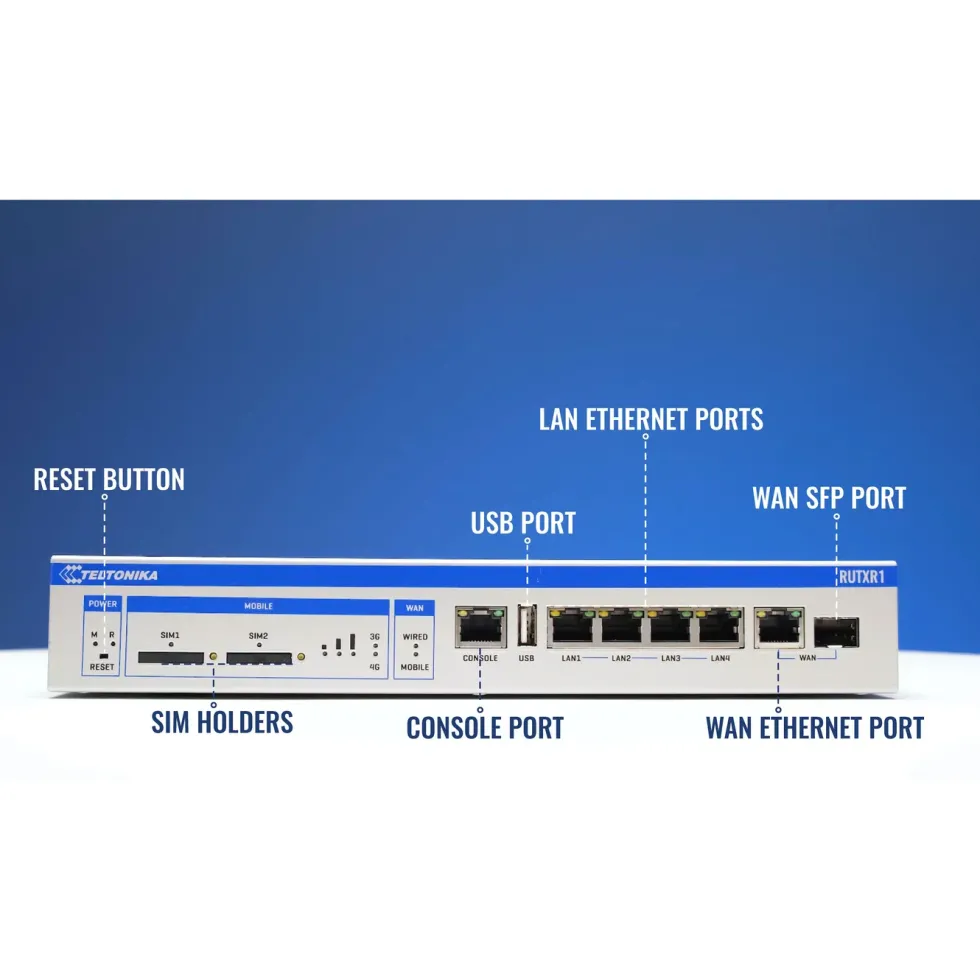 Teltonika RUTXR1 Rackmontert 4G-ruter