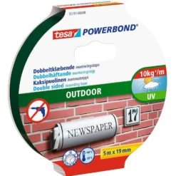 Tesa Outdoor Dobbeltsidig monteringsteip for utendørsbruk 5 m