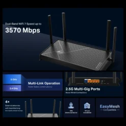TP-Link Archer BE230 Trådløs ruter med Wifi 7 BE3600