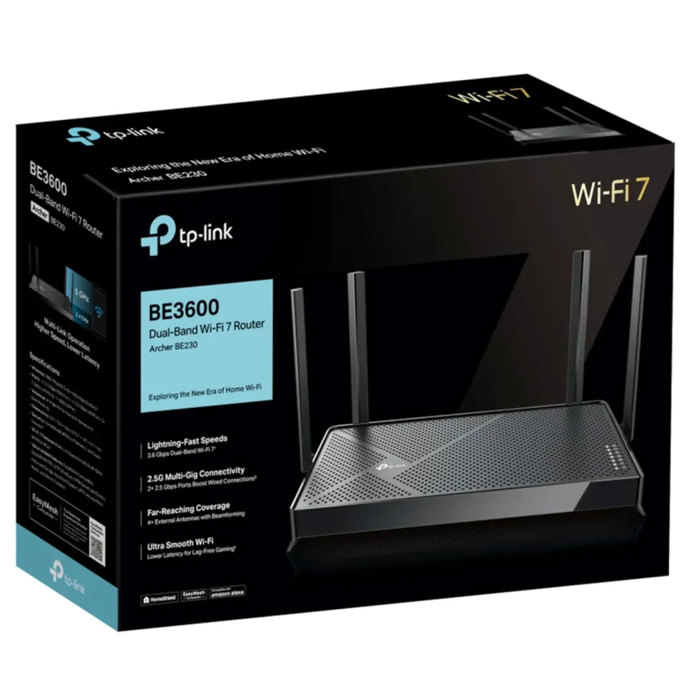 TP-Link Archer BE230 Trådløs ruter med Wifi 7 BE3600