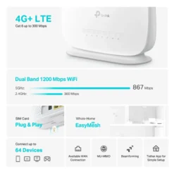 TP-Link Archer MR515 4G+-ruter AC1200