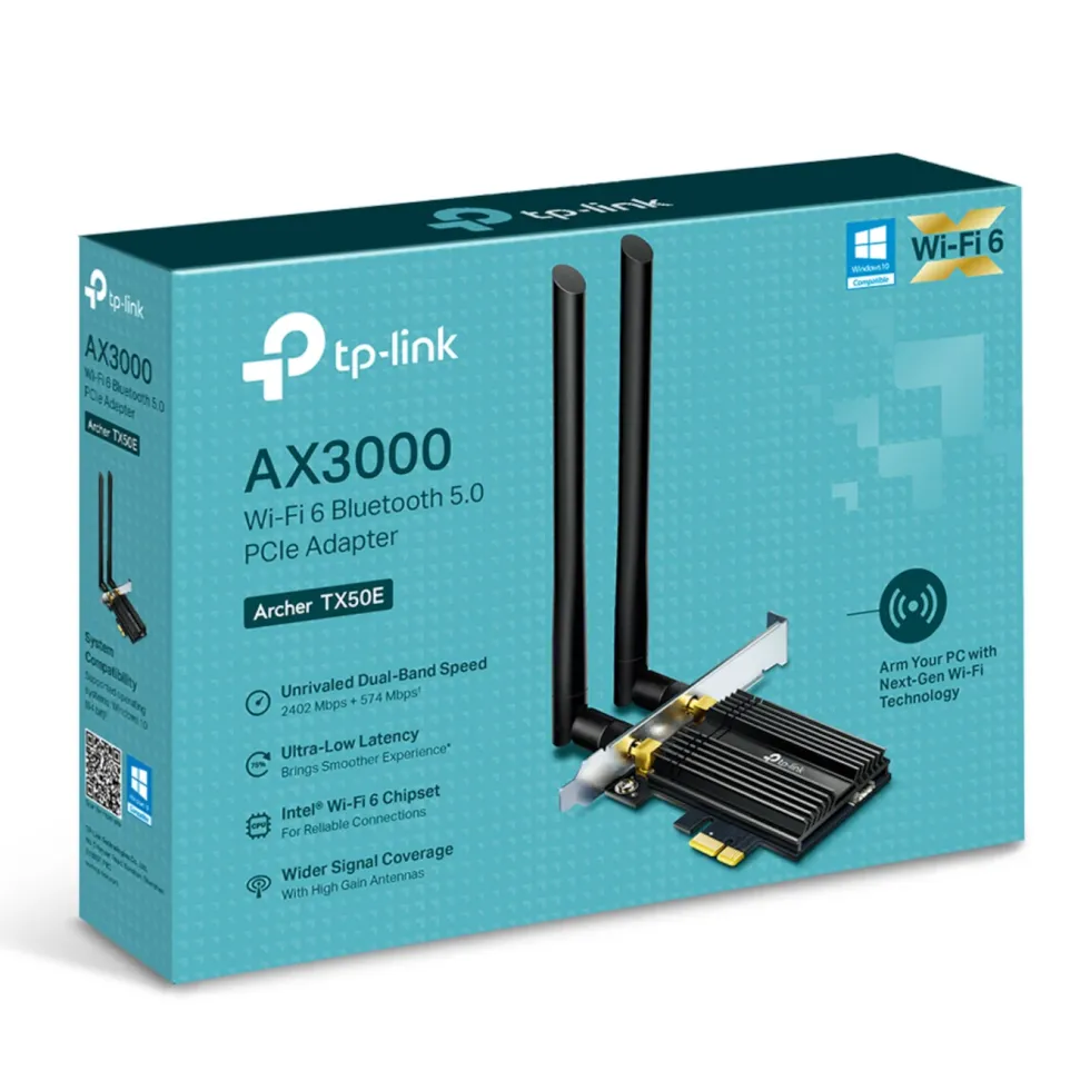 TP-Link Archer TX50E PCI-express-nettverkskort AX3000
