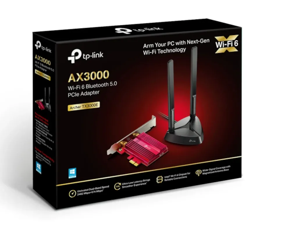 TP-Link Archer TX3000E PCI-express-nettverkskort AX3000