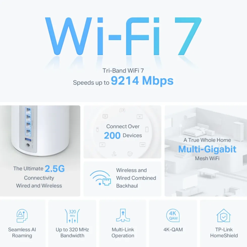 TP-Link Deco BE65 – BE9300 Mesh Wifi 7-system