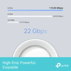 TP-Link Deco BE85 Mesh-ruter med Wifi 7 BE19000 1-pk.