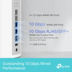 TP-Link Deco BE85 Mesh-ruter med Wifi 7 BE19000 1-pk.