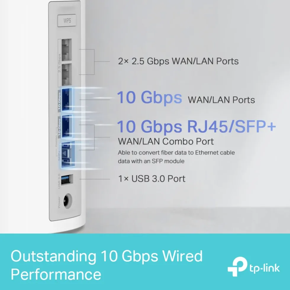 TP-Link Deco BE85 Mesh-ruter med Wifi 7 BE19000 1-pk.