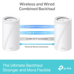 TP-Link Deco BE85 Mesh-ruter med Wifi 7 BE19000 1-pk.