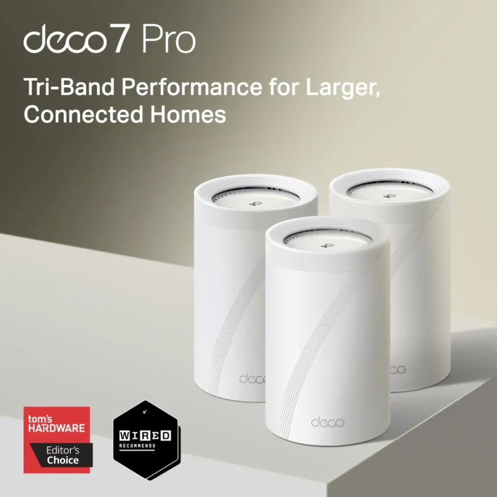 TP-Link Deco BE68 wifi 7-meshsystem BE14000 med 10G-port 1-pack