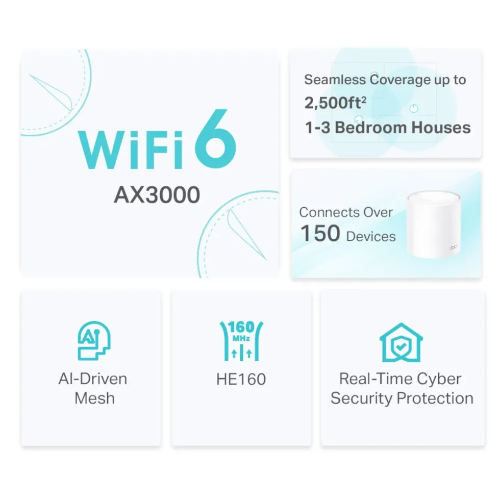 TP-Link Deco X50 AX3000 1-pk.