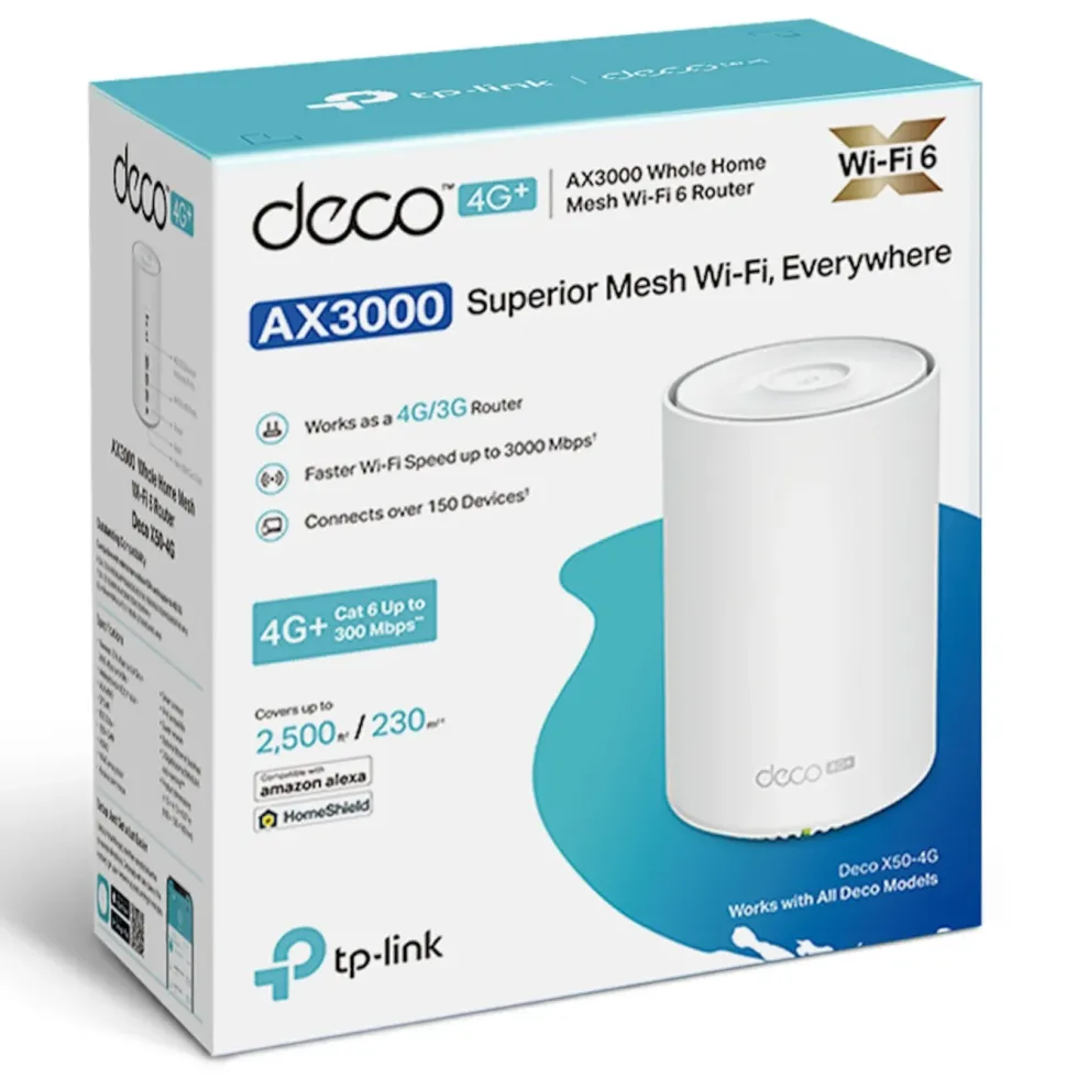 TP-Link Deco X50-4G 4G+-ruter AX3000