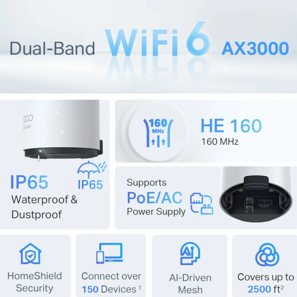 TP-Link Deco X50-Outdoor PoE AX3000 Mesh