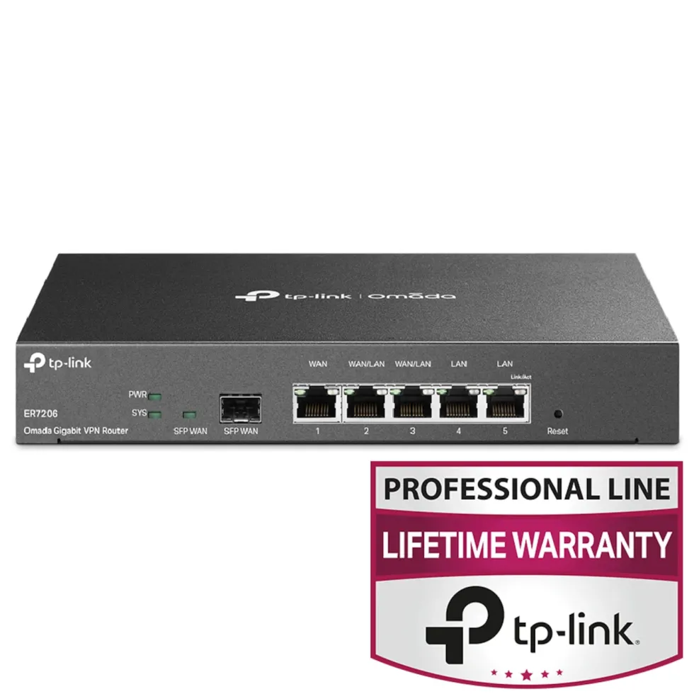 TP-Link ER7206 (TL-ER7206) Omada Gigabit VPN-ruter