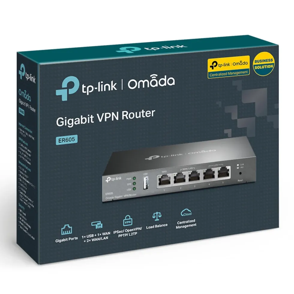 TP-Link ER605 (TL-R605) V2 Omada Gigabit VPN-ruter