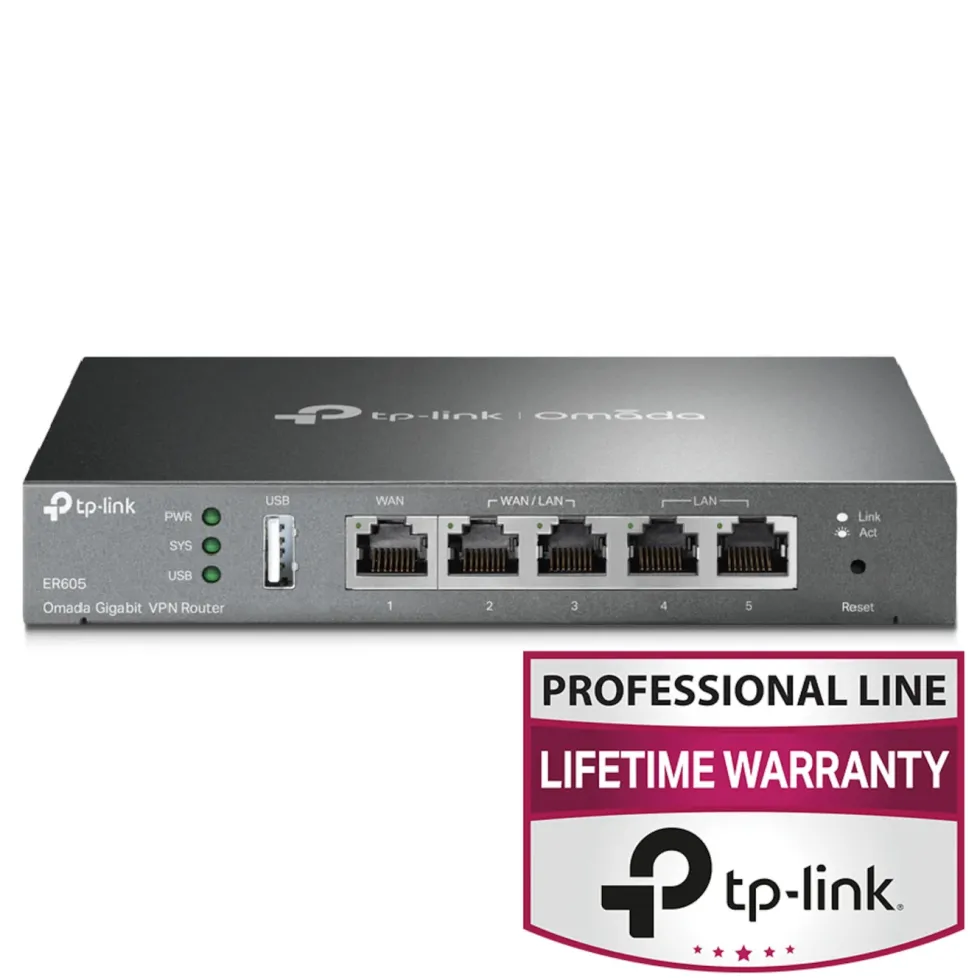 TP-Link ER605 (TL-R605) V2 Omada Gigabit VPN-ruter