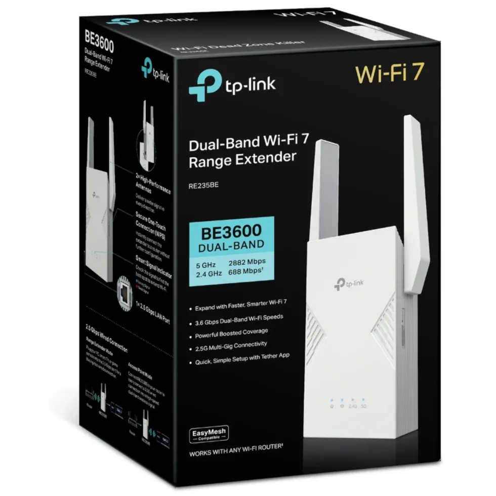 TP-Link RE235BE – WiFi 7 BE3600-extender