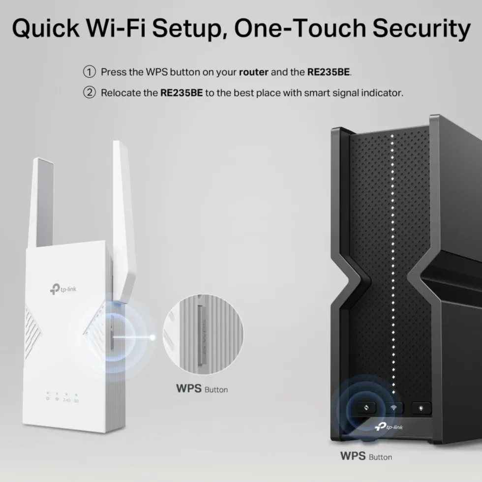 TP-Link RE235BE – WiFi 7 BE3600-extender