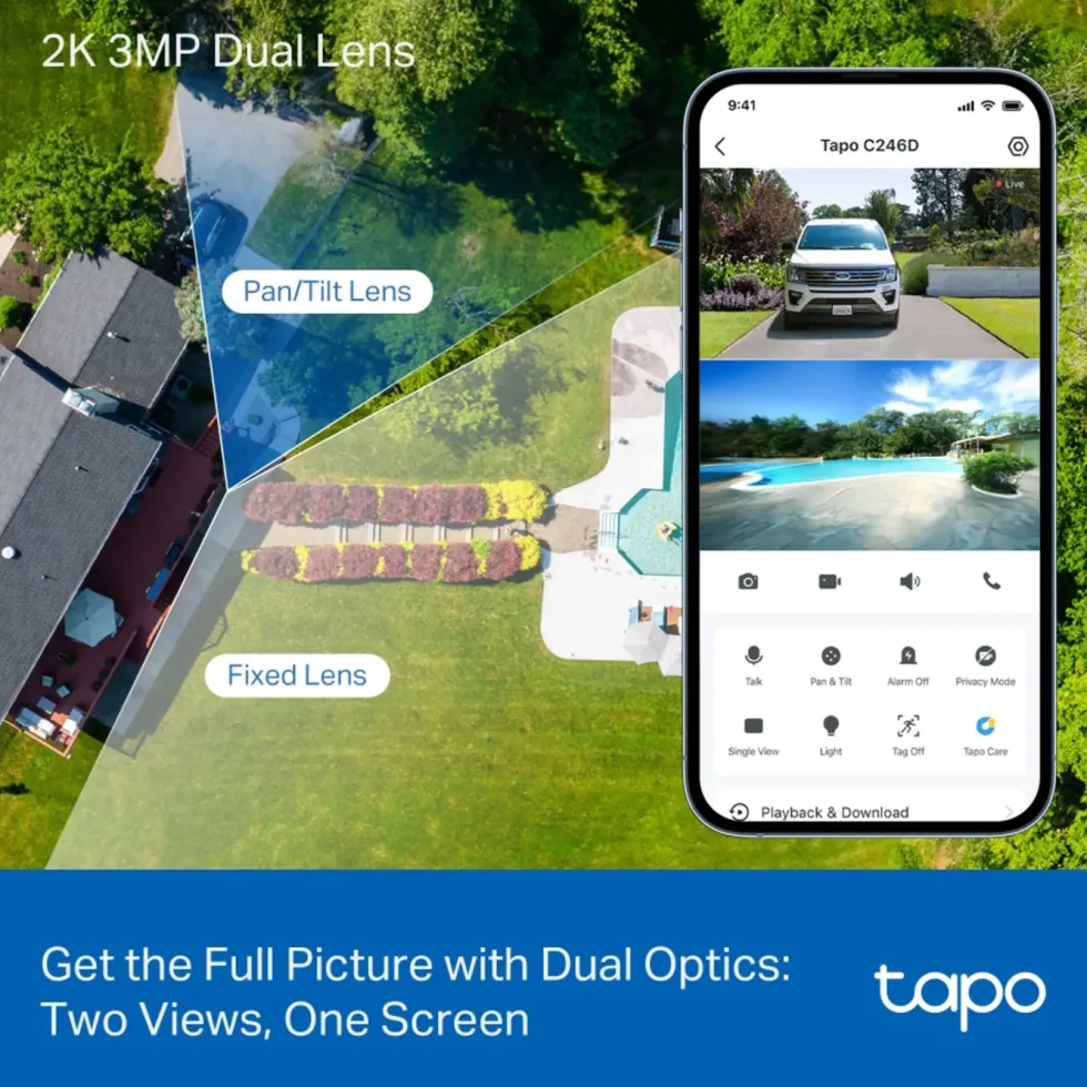 TP-Link Tapo C246D Trådløst overvåkingskamera