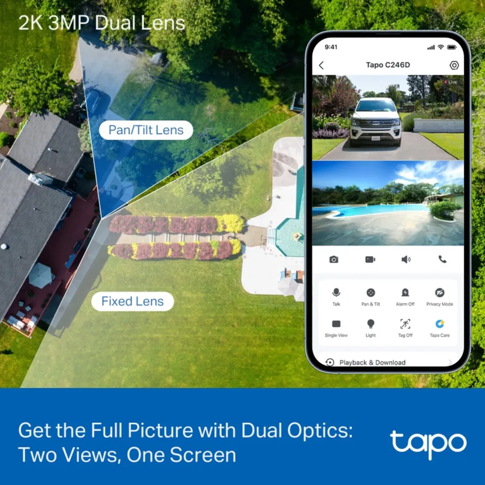 TP-Link Tapo C246D Trådløst overvåkingskamera
