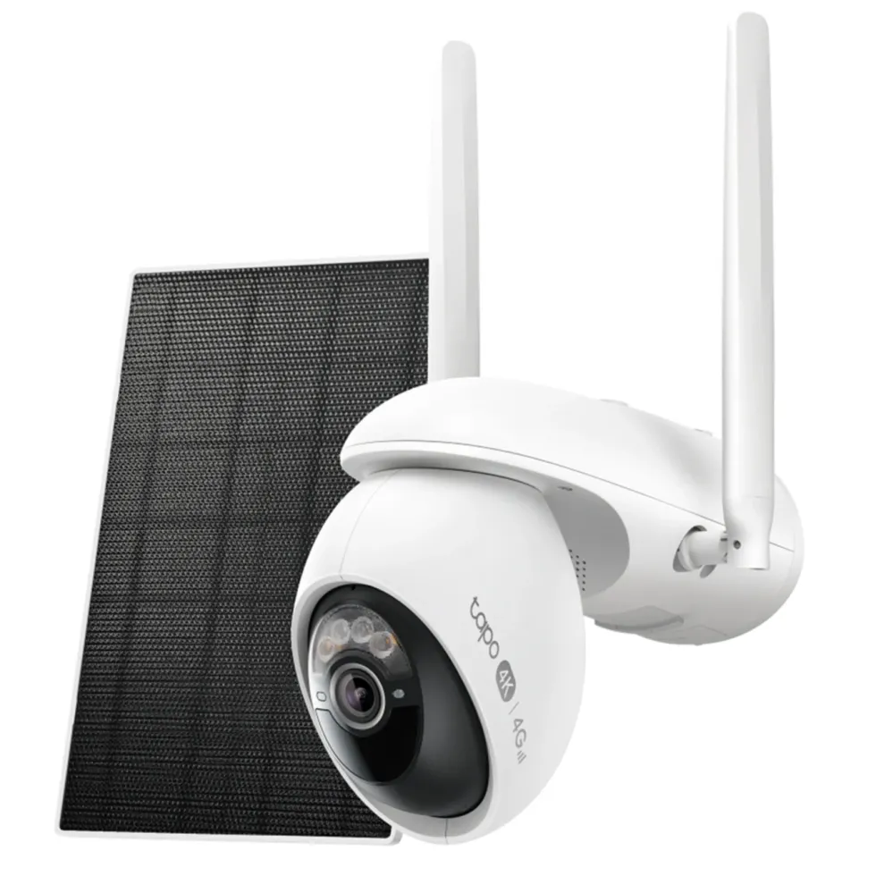 TP-Link Tapo C665G Solcelledrevet 4K Pan/Tilt overvåkingskamera med Wi-Fi/4G