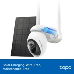 TP-Link Tapo C665G Solcelledrevet 4K Pan/Tilt overvåkingskamera med Wi-Fi/4G