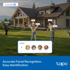 TP-Link Tapo C665G Solcelledrevet 4K Pan/Tilt overvåkingskamera med Wi-Fi/4G