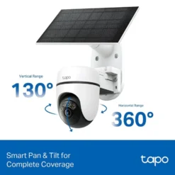 TP-Link Tapo C610 Solcelledrevet Pan/Tilt overvåkingskamera