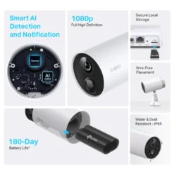 TP-Link Tapo C400S2 Trådløst overvåkingskamera 2-pack