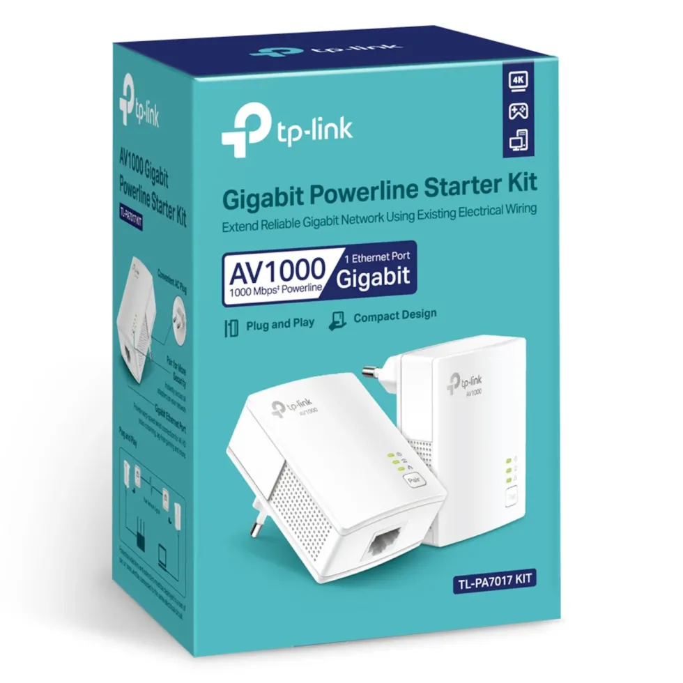 TP-Link TL-PA7017 KIT Homeplug 1 Gb/s 2-pk.