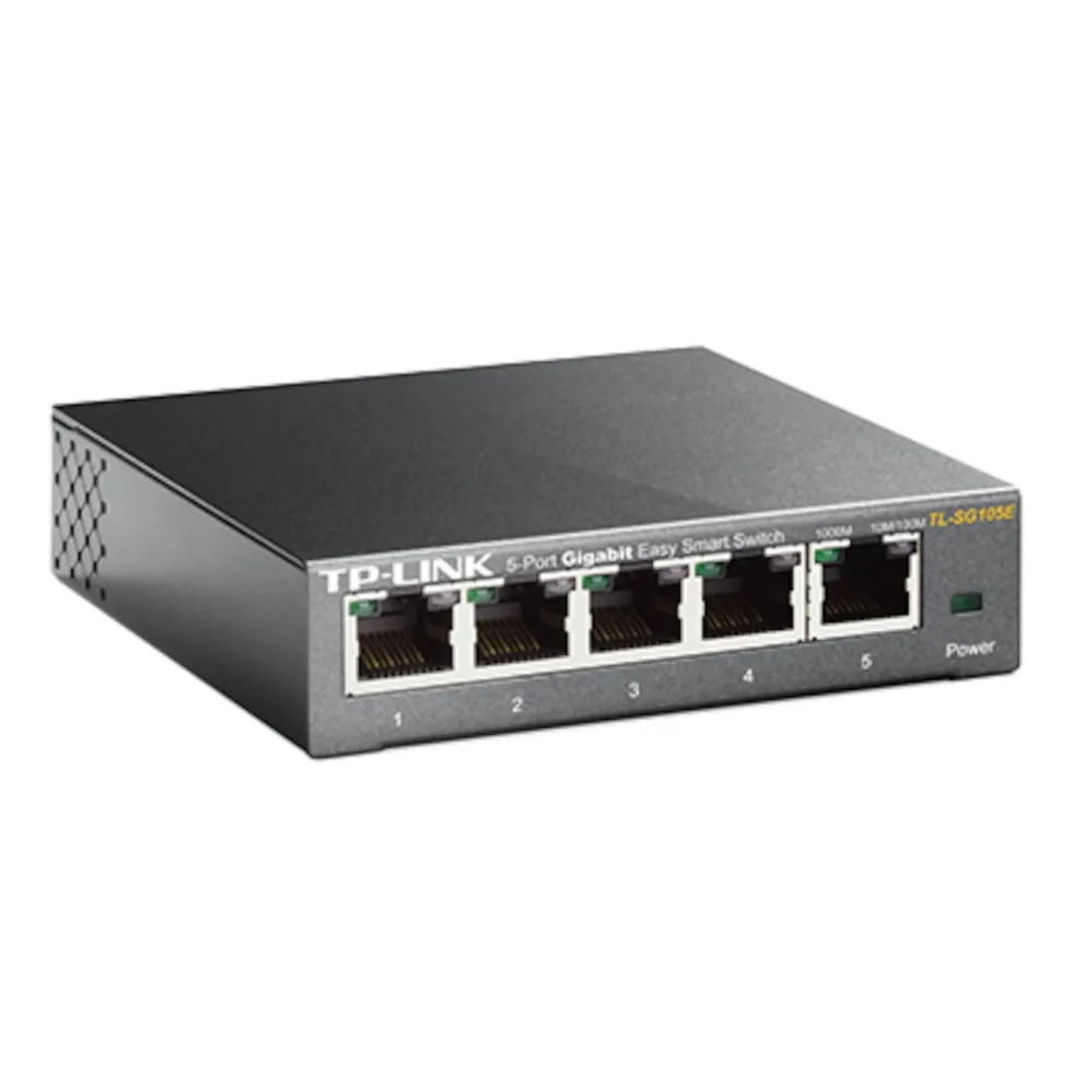 TP-Link TL-SG105E Konfigurerbar gigabitswitch 5 porter