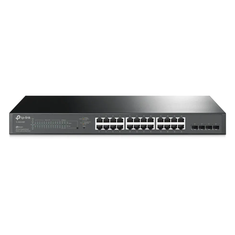 TP-Link TL- SG2428P Administrerbar gigabitswitch - 28 porter med 24 porter PoE+