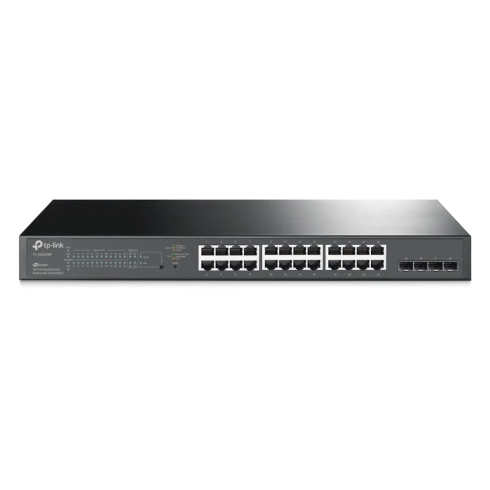 TP-Link TL- SG2428P Administrerbar gigabitswitch - 28 porter med 24 porter PoE+