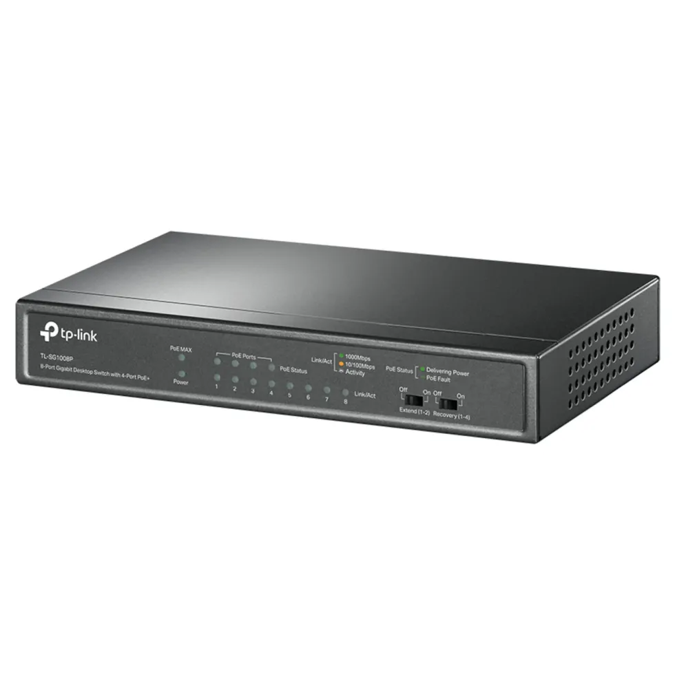 TP-Link TL-SG1008P PoE+-gigabitswitch 8 porter