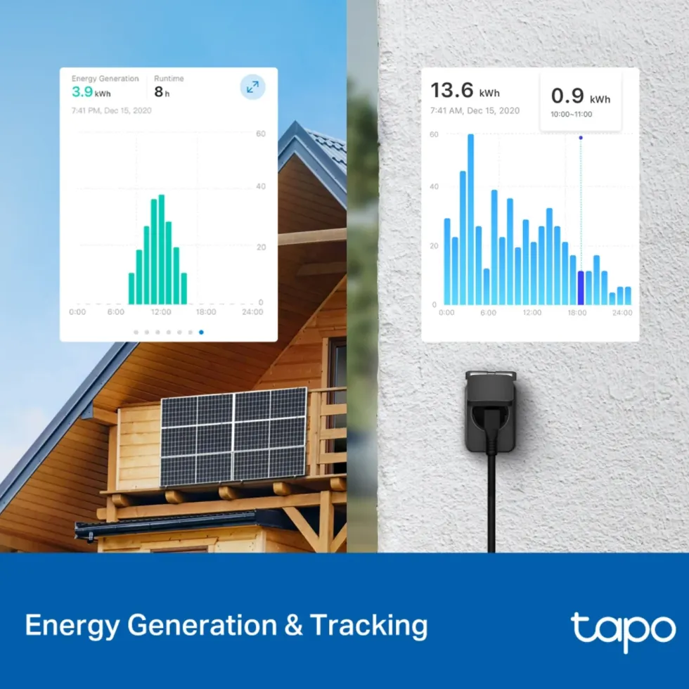 TP-Link TP-Link Tapo P410M smart wifi-plugg med energimåling 3680 W