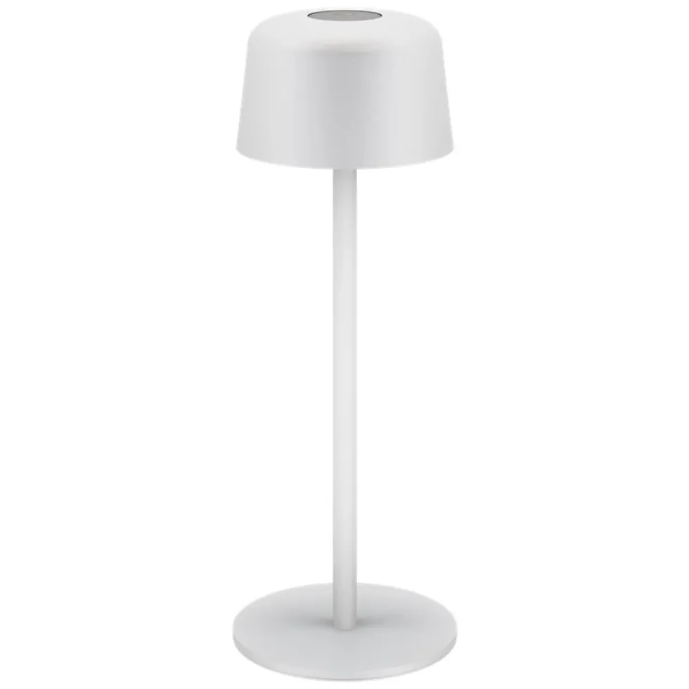 Trådløs LED-bordlampe 25 cm Hvit