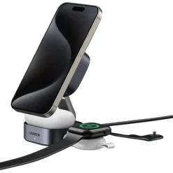 Ugreen UGREEN 2-i-1 Ladestativ med QI2 15 W