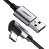 Ugreen Vinklet USB-C til USB-A-kabel 2 m