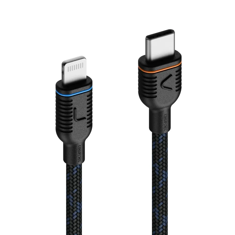 Unisynk Magnetisk USB-C til Lightning-kabel 1 m