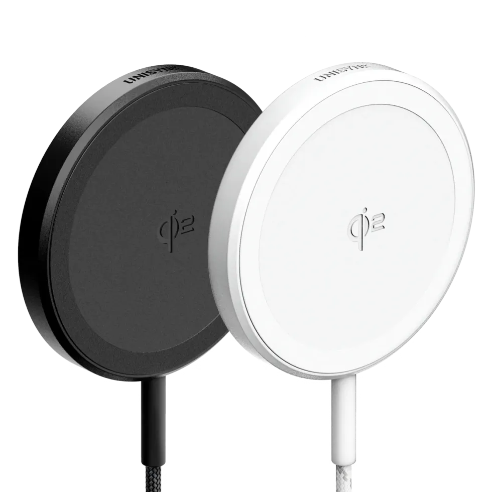 Unisynk Trådløs magnetisk lader med Qi2 15 W Svart