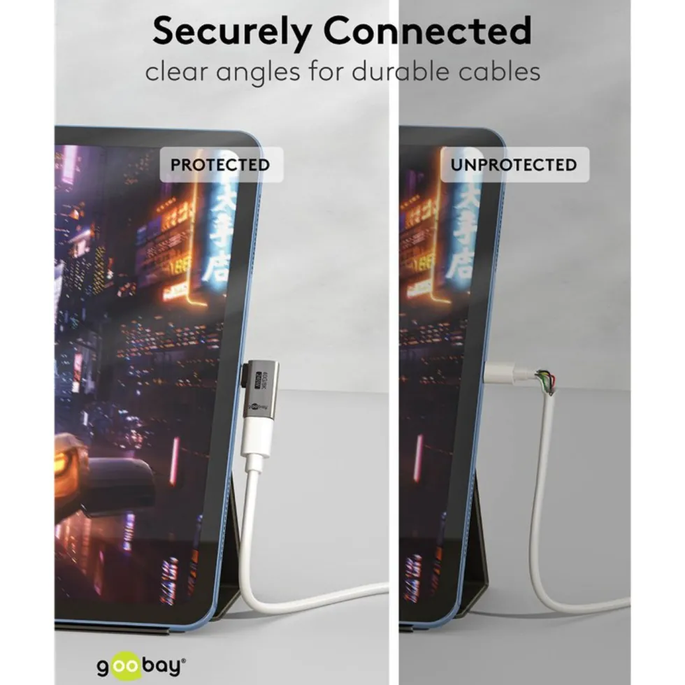 USB-C-adapter med 90° horisontal vinkel – USB4