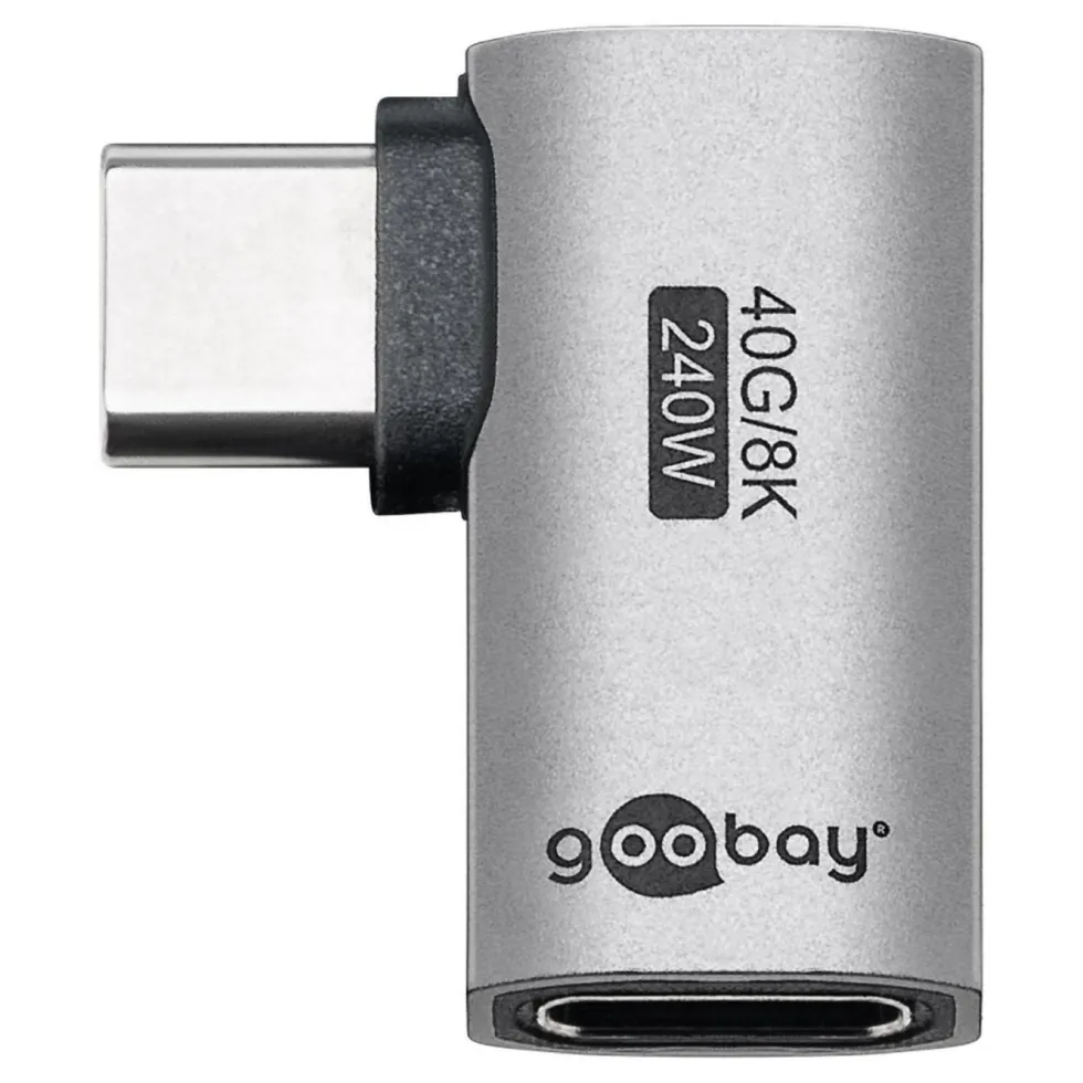 USB-C-adapter med 90° horisontal vinkel – USB4