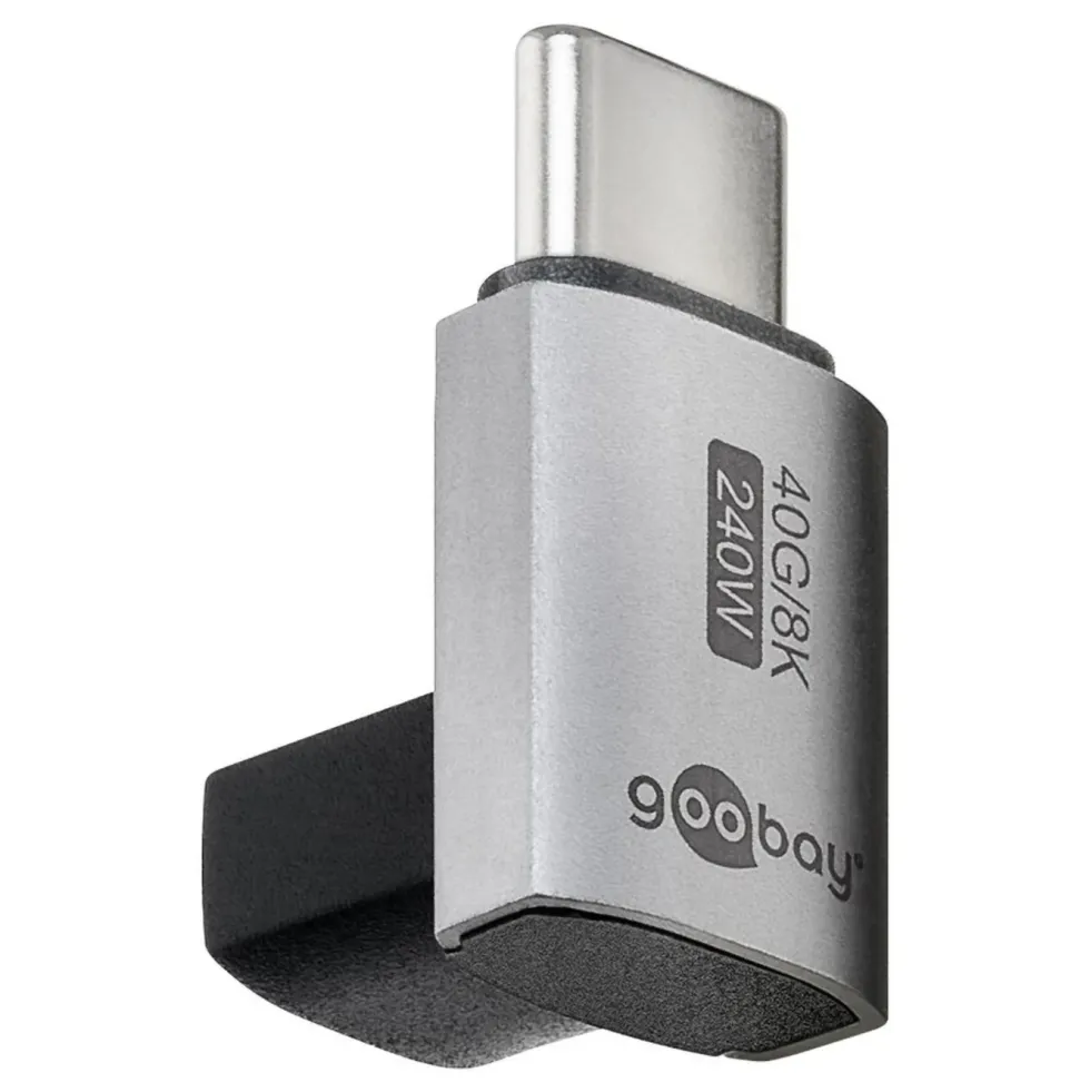 USB-C-adapter 90° med USB4-støtte