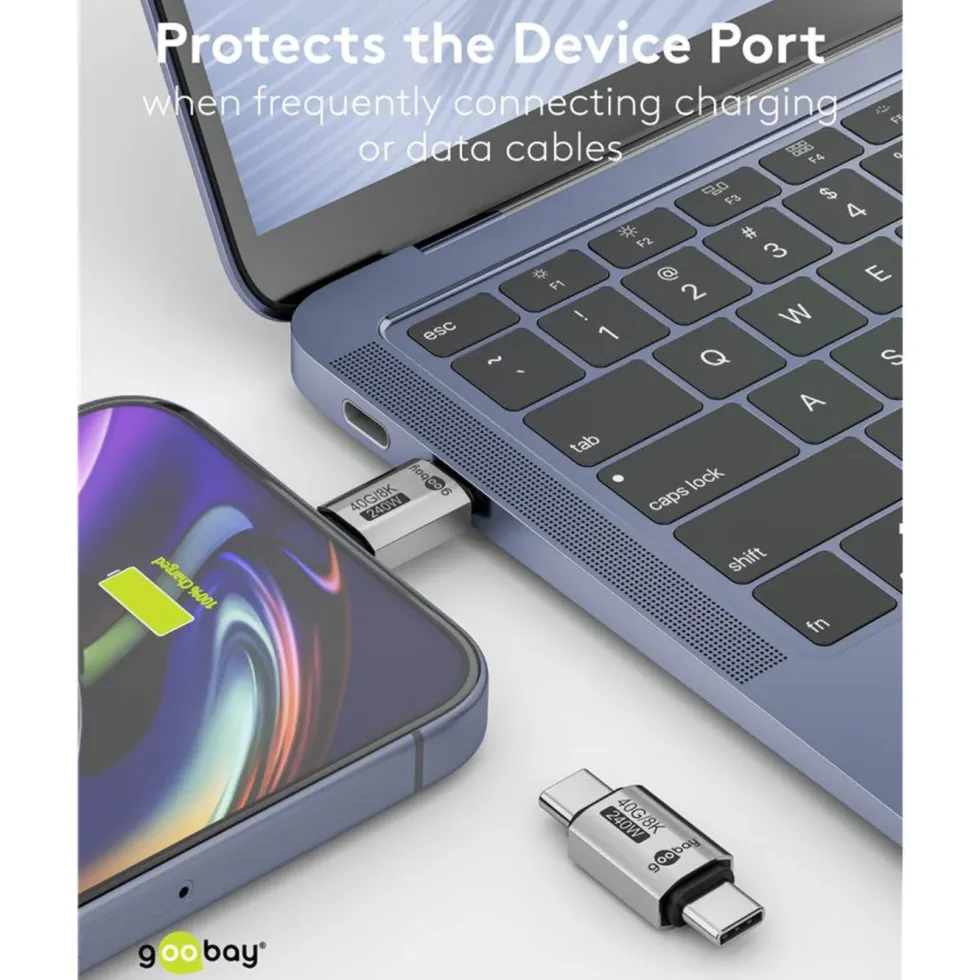 USB-C-adapter rett med USB4, 40 Gbit/s, 240 W