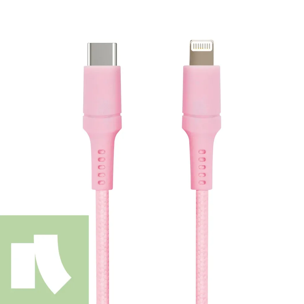 USB-C til Lightning 0,5 m Rosa