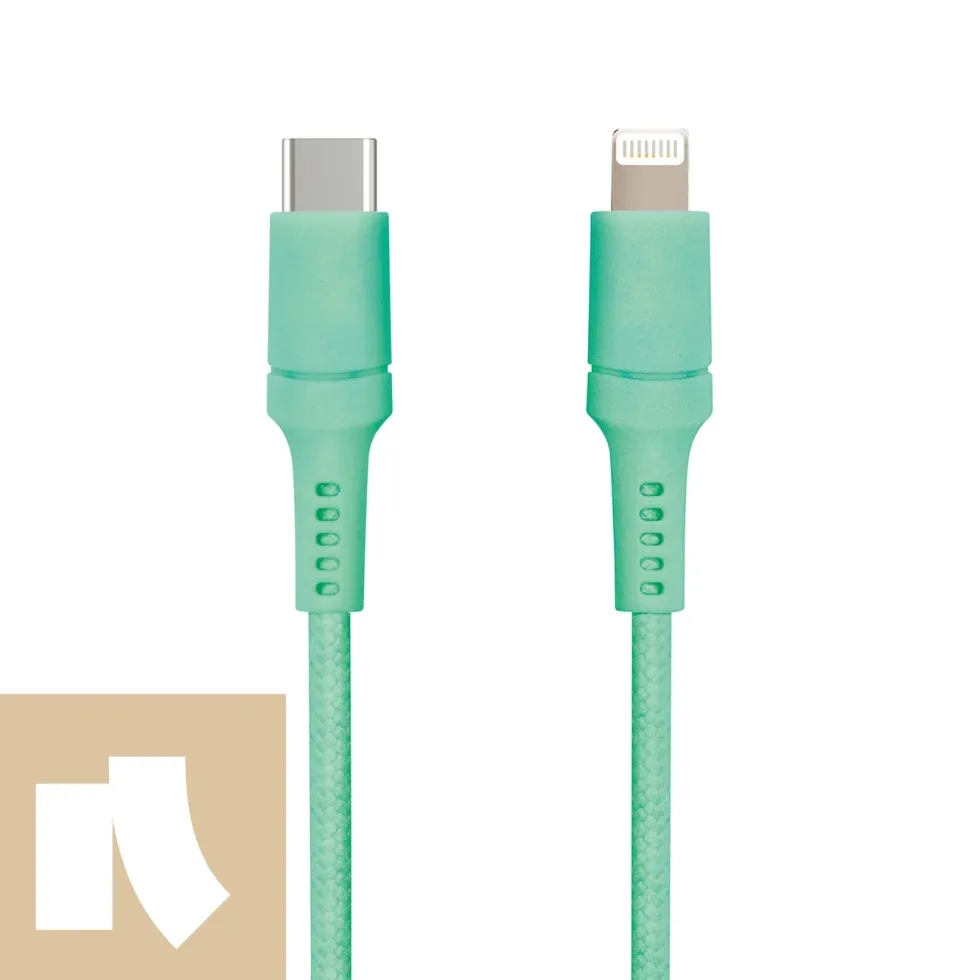 USB-C til Lightning 0,5 m Teal