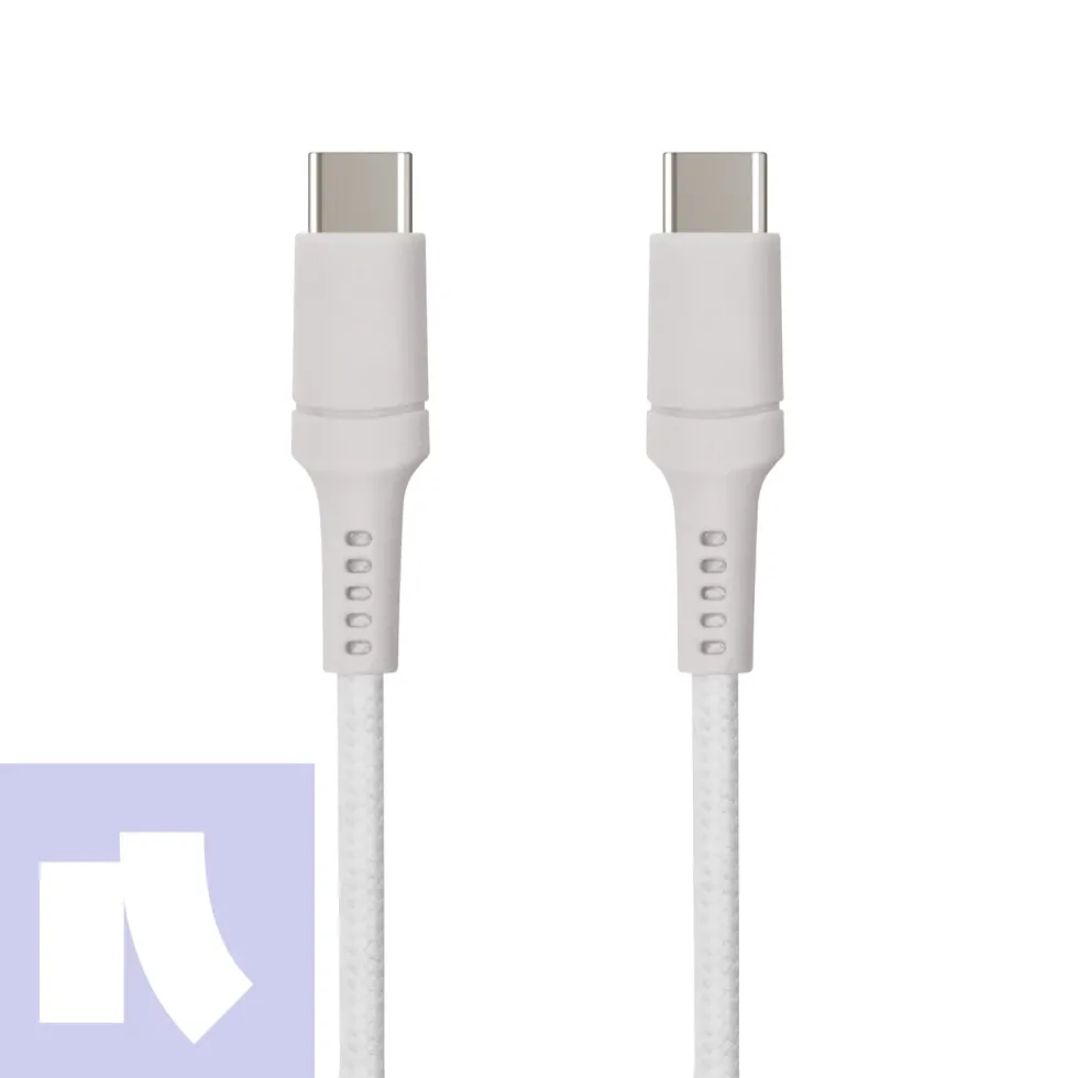 USB-C til USB-C 0,5 m Grå