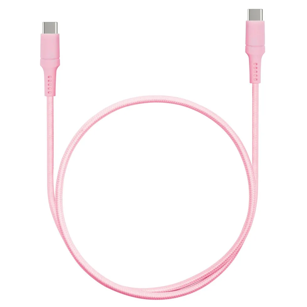 USB-C til USB-C 0,5 m Rosa